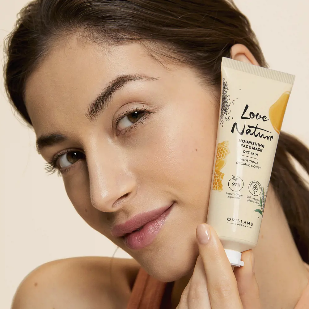 Masque Nourrissant pour le Visage au Chia et au Miel Naturel Love Nature - Image 2